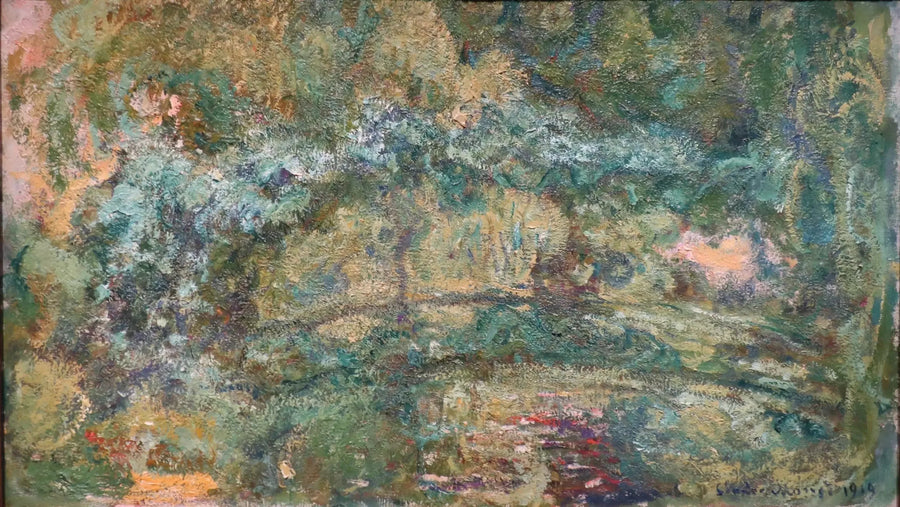 The footbridge over the water lily pond - Claude Monet