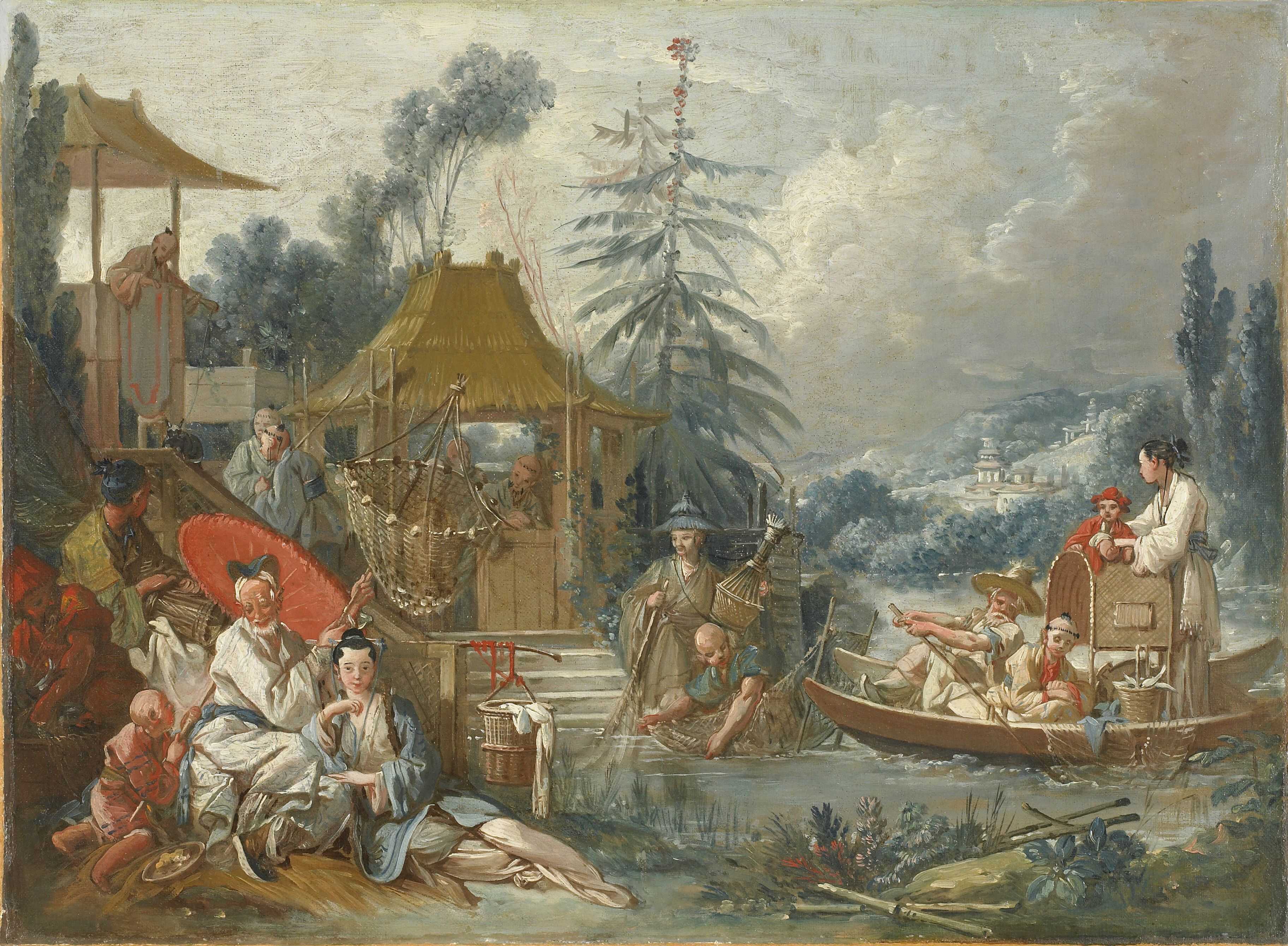 The Chinese Fishing - François Boucher