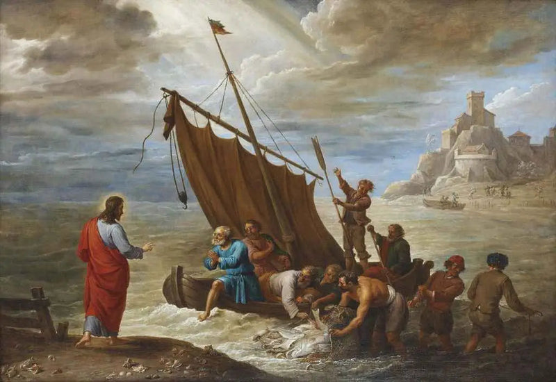 The Miraculous Catch - David Teniers the Younger