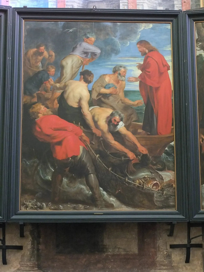 The Miraculous Catch, central panel - Peter Paul Rubens
