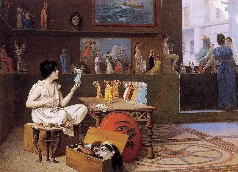 The painting breathing life into the sculpture - Jean-Léon Gérôme