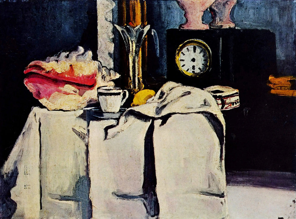 Reproduction du tableau « La Pendule noire - Paul Cézanne » par Alpha Reproduction en peinture à l’huile