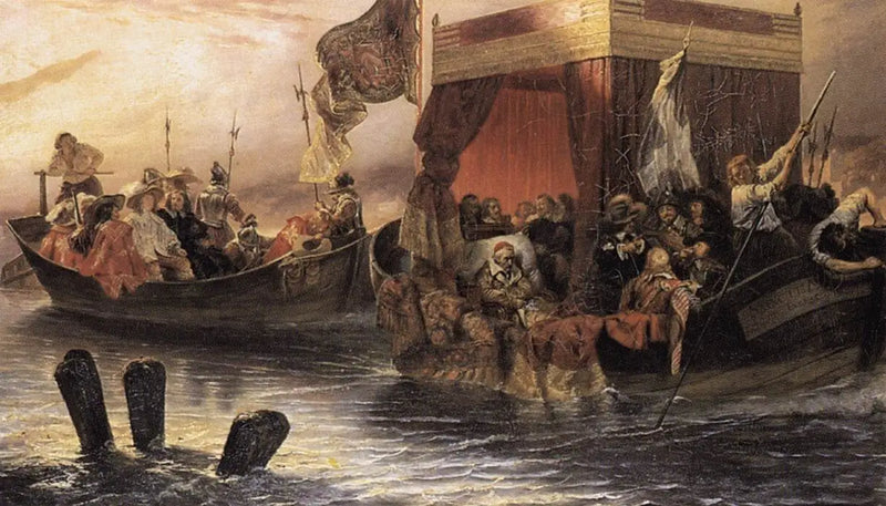 The Cardinal Richelieu's barge on the Rhône - Paul Delaroche
