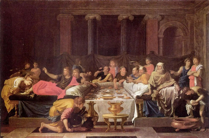 The Penitence or The Supper at Simon's - Nicolas Poussin