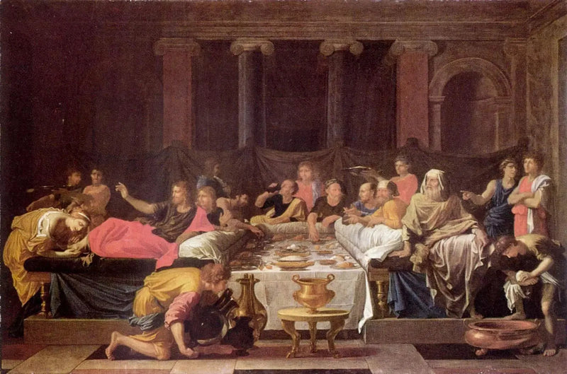 The Penitence or The Supper at Simon's - Nicolas Poussin
