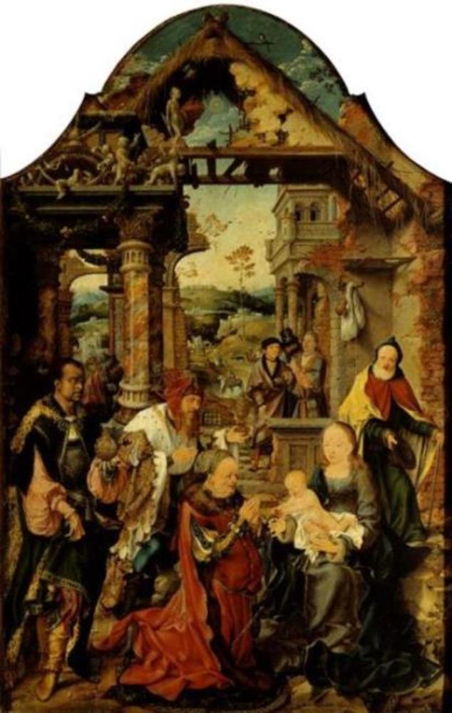 La Petite Adoration des Mages - Joos van Cleve - Alpha Reproduction