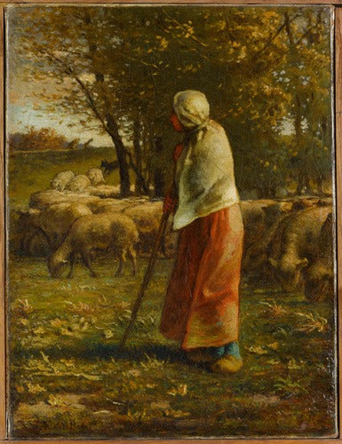 The Little Shepherdess - Jean-François Millet