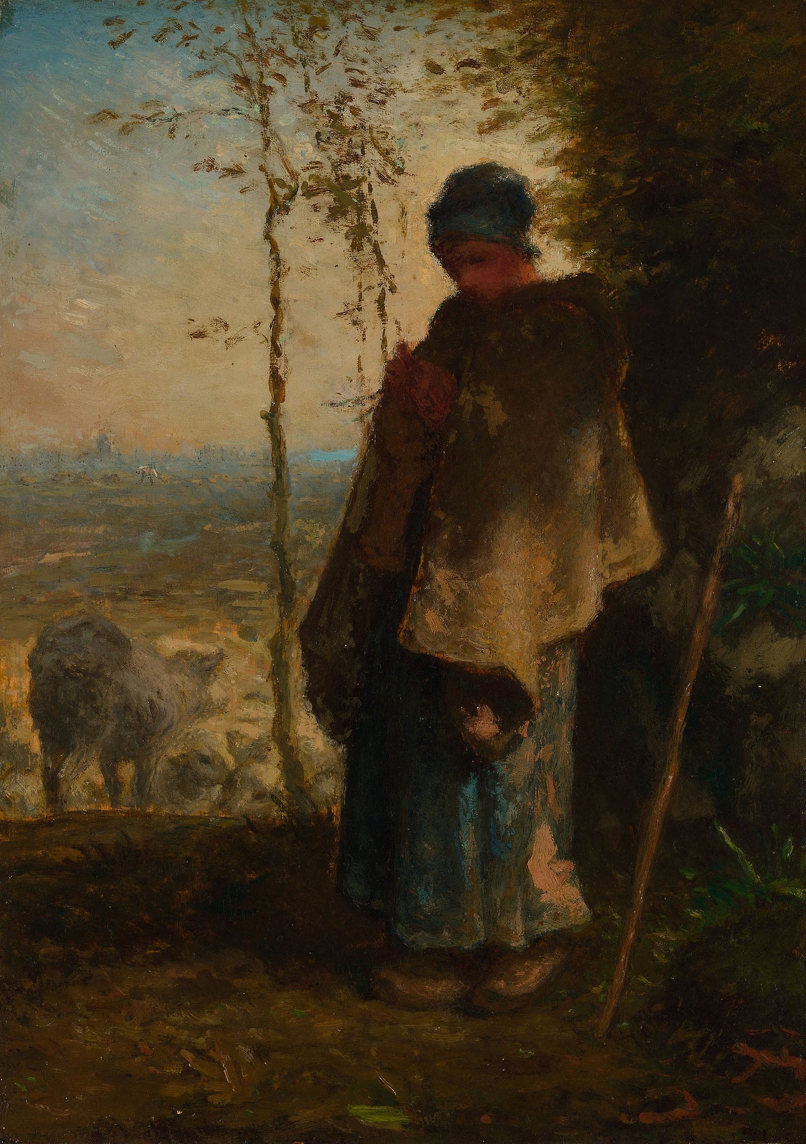 The Little Shepherdess - Jean-François Millet