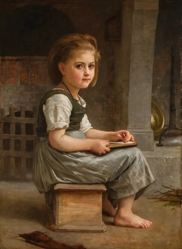 The Little Schoolgirl - Bouguereau