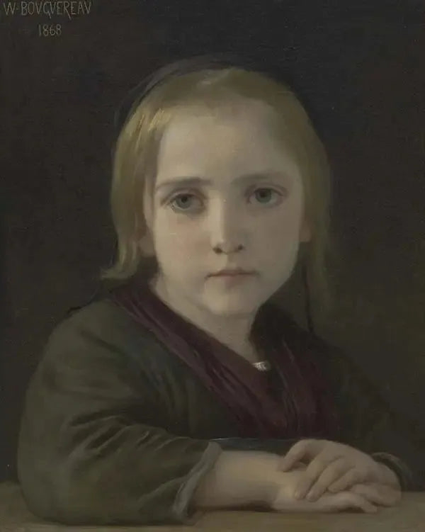 The Little Girl with Blue Eyes - Bouguereau