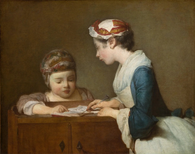 The Little Schoolmistress - Jean Siméon Chardin