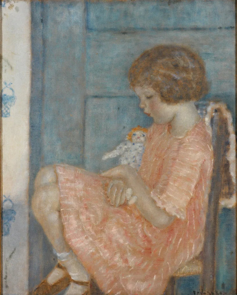 The Little Mother (La Petite Mère) - Frederick Carl Frieseke