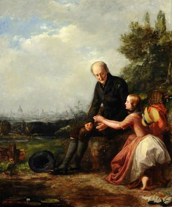 The Little Nell and Her Grandfather - William Holman Hunt