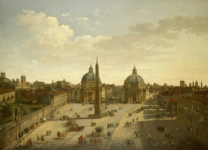 La Piazza del Popolo, Rome - Giovanni Paolo Panini