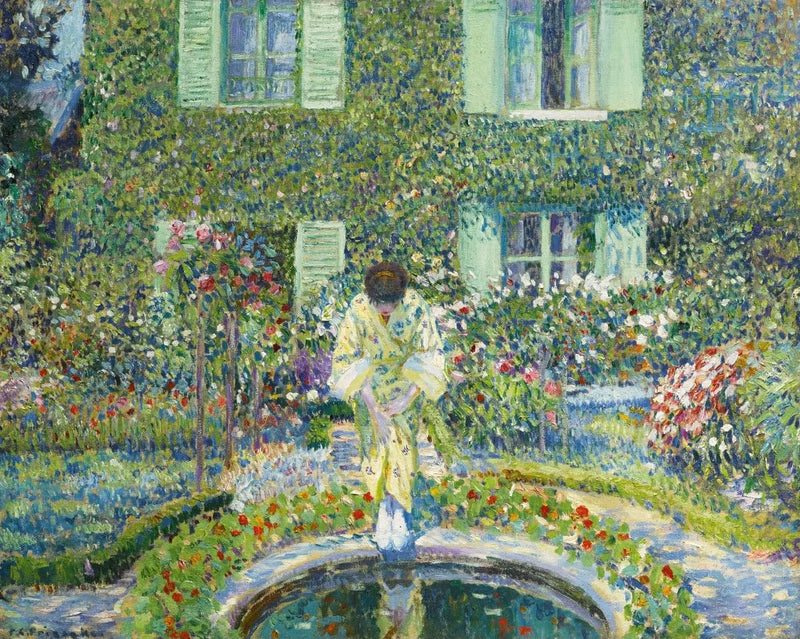 The Garden Pool - Frederick Carl Frieseke