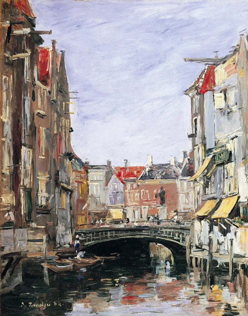 The Ary Scheffer Square, Dordrecht - Eugène Boudin