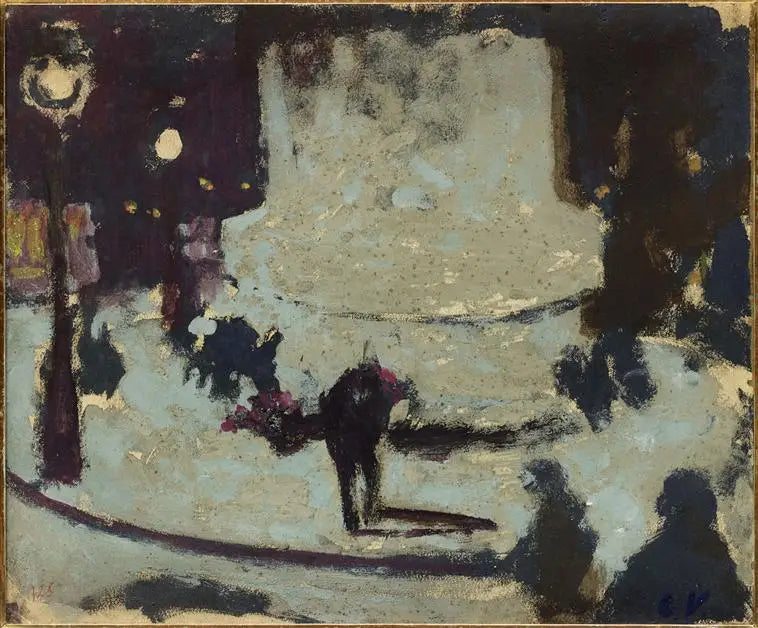 La Place Clichy socle de la statue - Édouard Vuillard - Alpha Reproduction