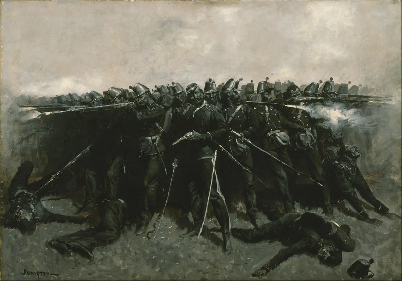 The Infantry Square - Frederic Remington