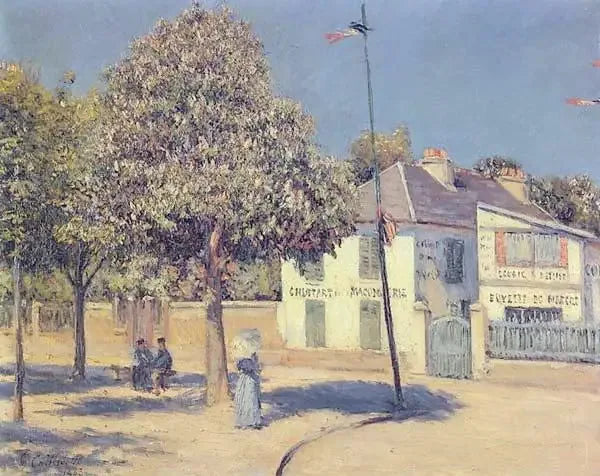 The Market Place (The Promenade at Argenteuil) - Gustave Caillebotte