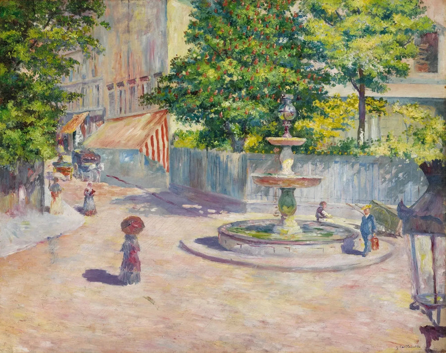 The Place Saint-Augustin - Gustave Caillebotte