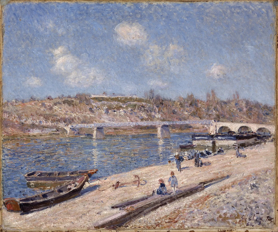 The Beach at Saint-Mammès - Alfred Sisley
