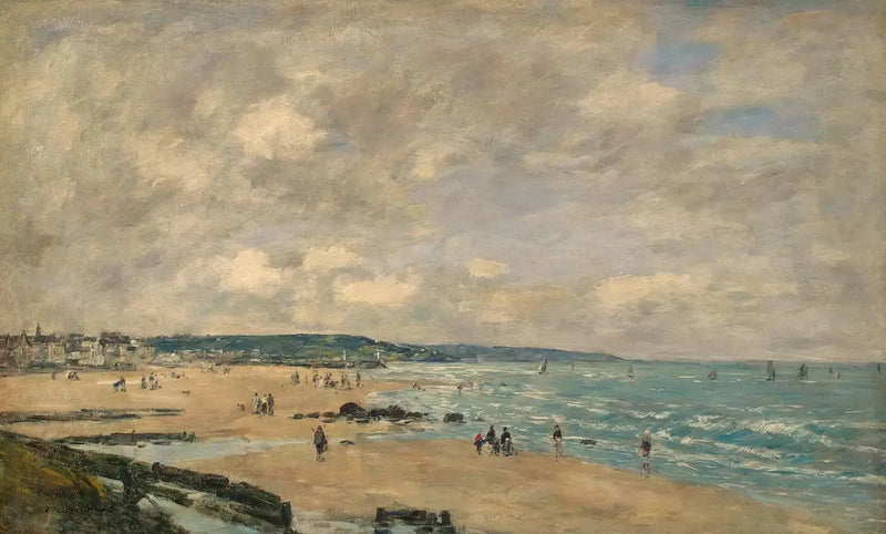 The Beach at Trouville - Eugène Boudin