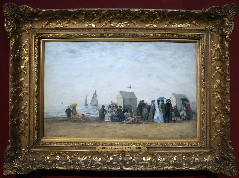 The Beach at Trouville - Eugène Boudin