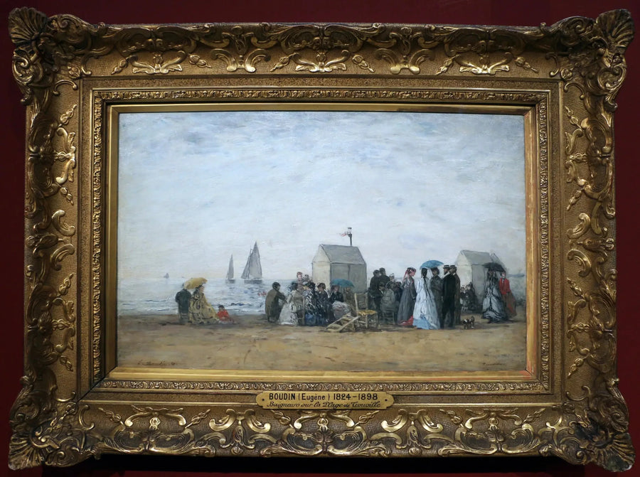 The Beach at Trouville - Eugène Boudin