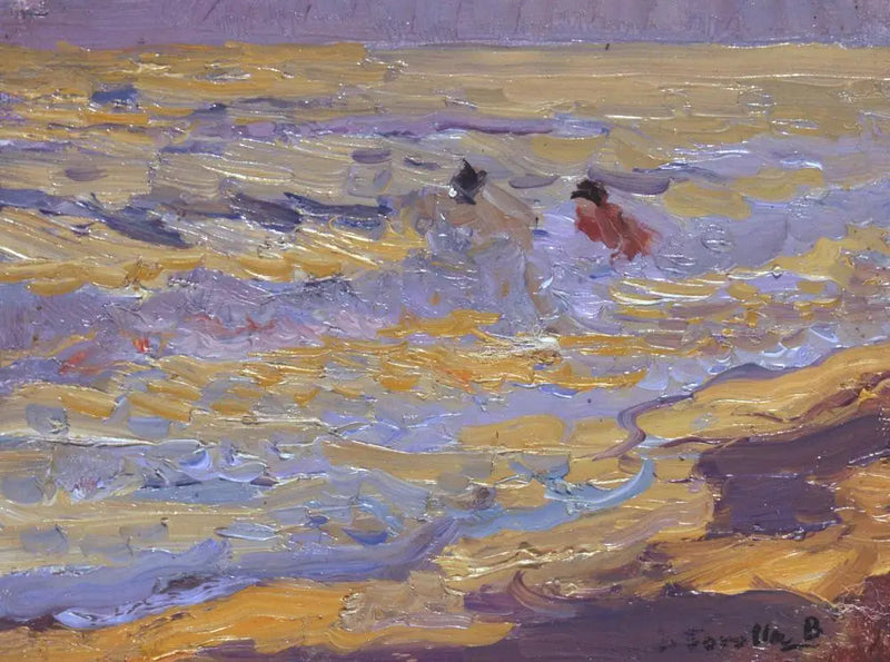 The Beach, Valencia (Two Bathers) - Joaquín Sorolla