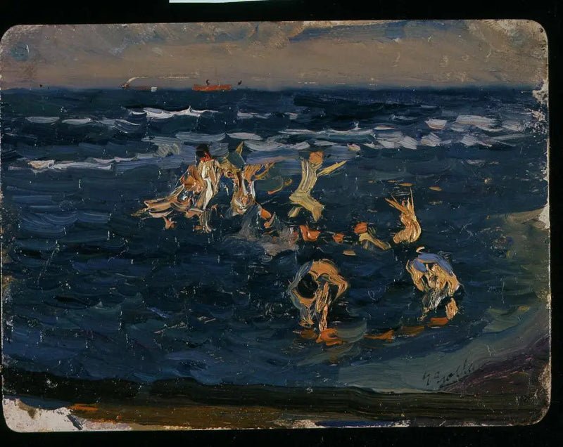 The Beach, Valencia (Boys in the Waves) - Joaquín Sorolla