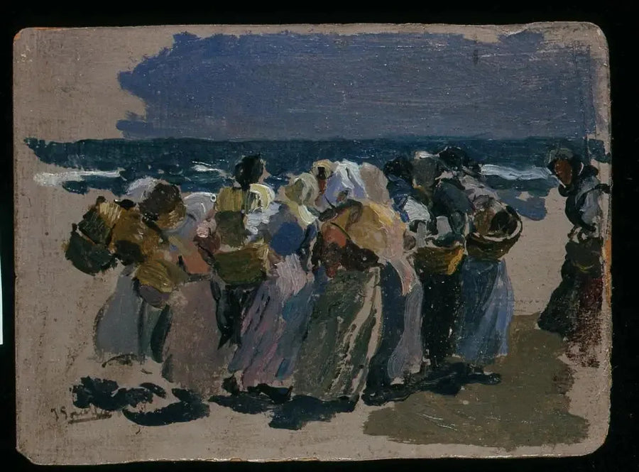 The Beach, Valencia (Fishmongers) - Joaquín Sorolla