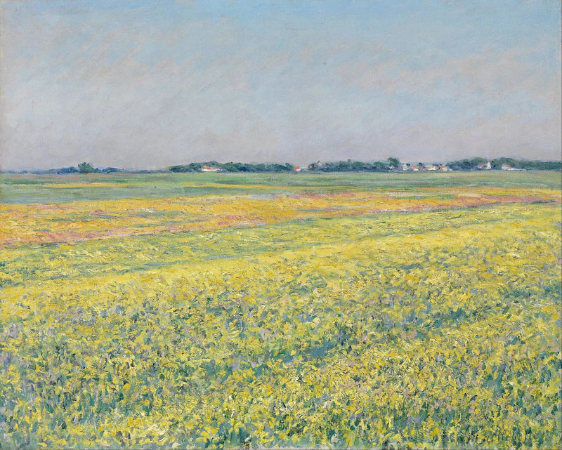 The Gennevilliers Plain, Yellow Fields - Gustave Caillebotte
