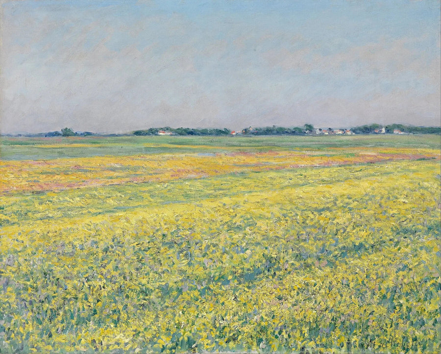The Gennevilliers Plain, Yellow Fields - Gustave Caillebotte