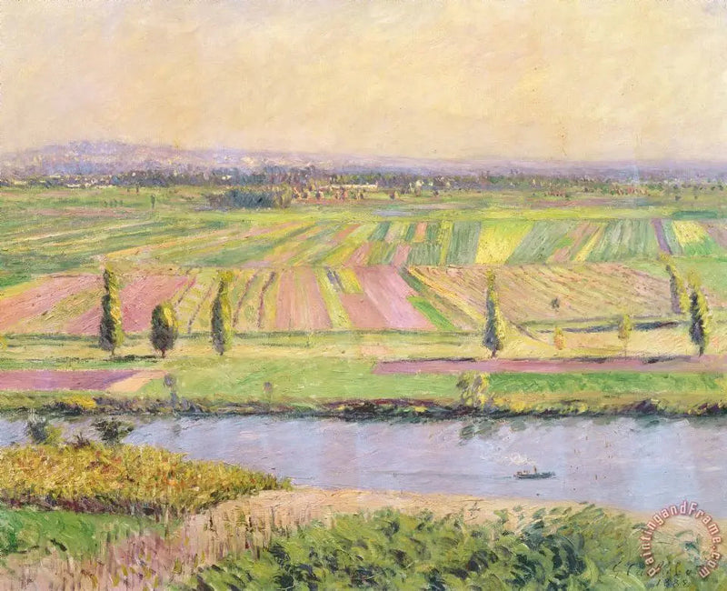 The plain of Gennevilliers seen from the hills of Argenteuil - Gustave Caillebotte