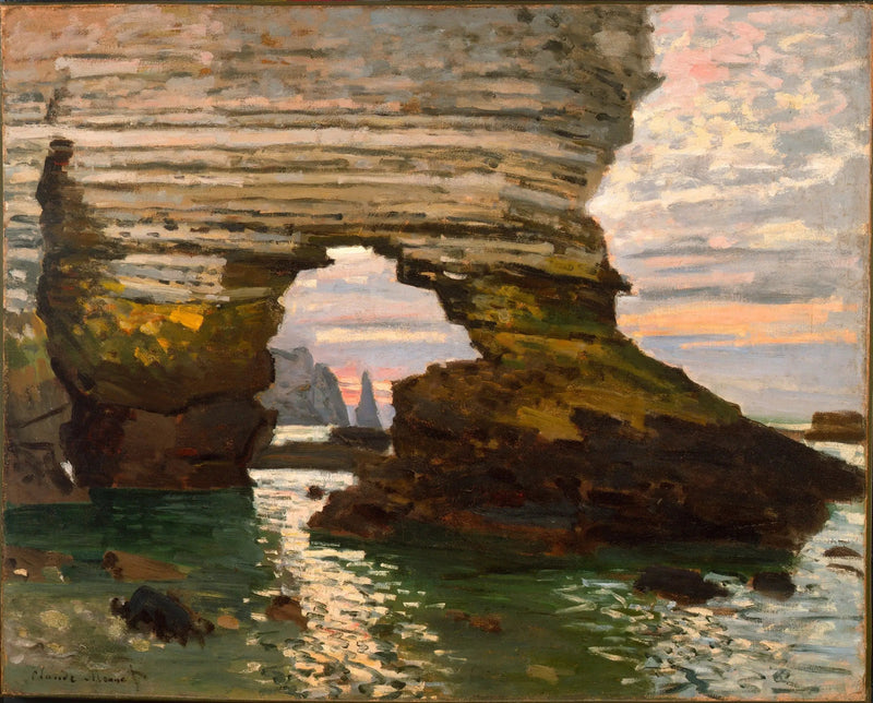 The Amont Gate, Étretat - Claude Monet