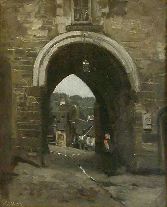 The Gate of Jerzual in Dinan - Jean-Baptiste Camille Corot