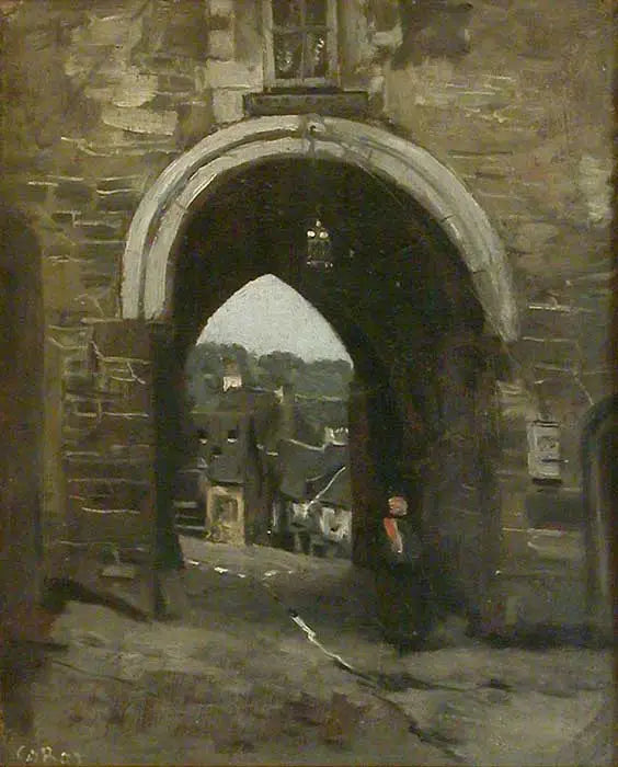 The Gate of Jerzual in Dinan - Jean-Baptiste Camille Corot