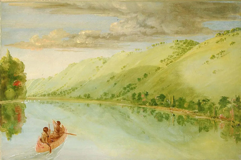 Madame Ferrebault's Prairie, above the Prairie du Chien - George Catlin