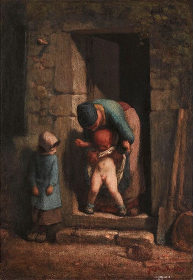 Maternal Caution - Jean-François Millet