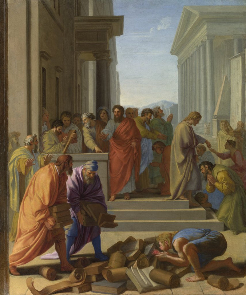 The Preaching of Saint Paul at Ephesus - Eustache Le Sueur