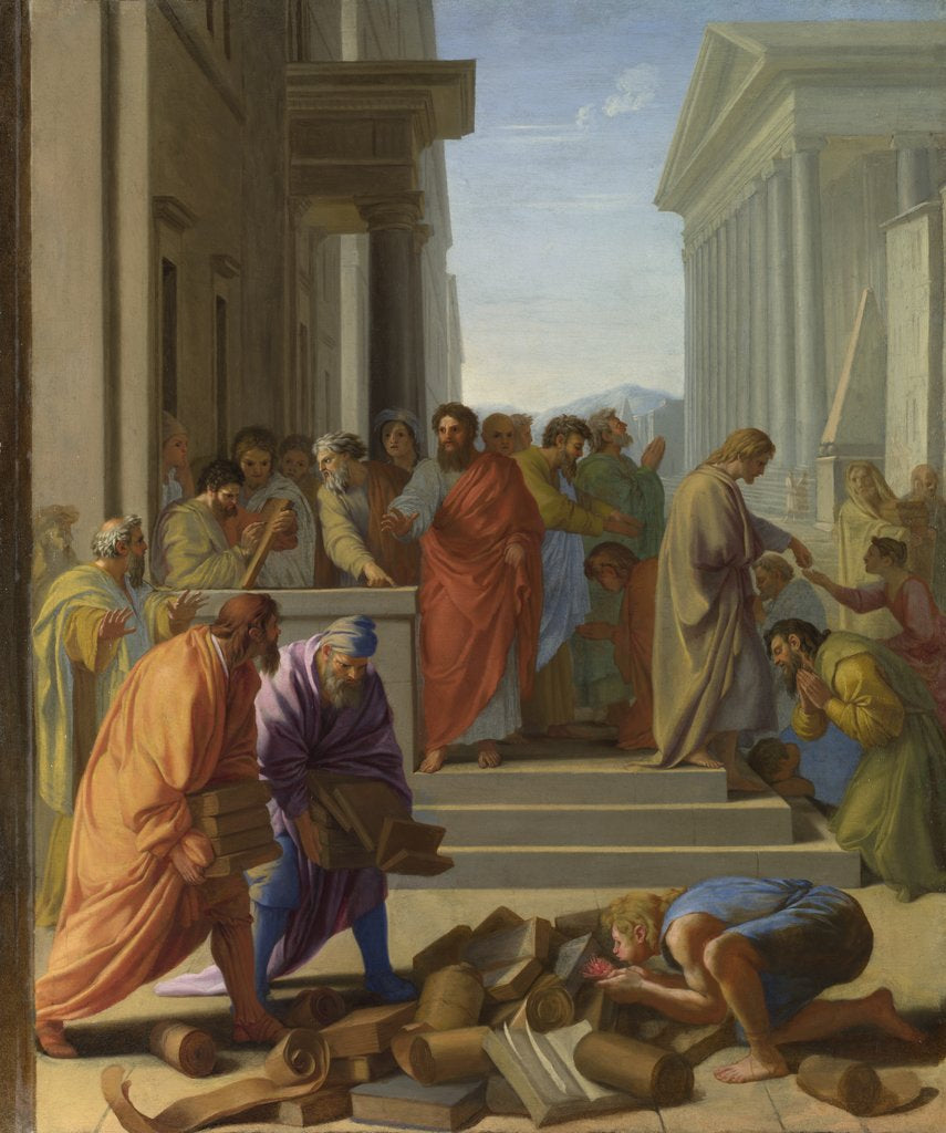 The Preaching of Saint Paul at Ephesus - Eustache Le Sueur