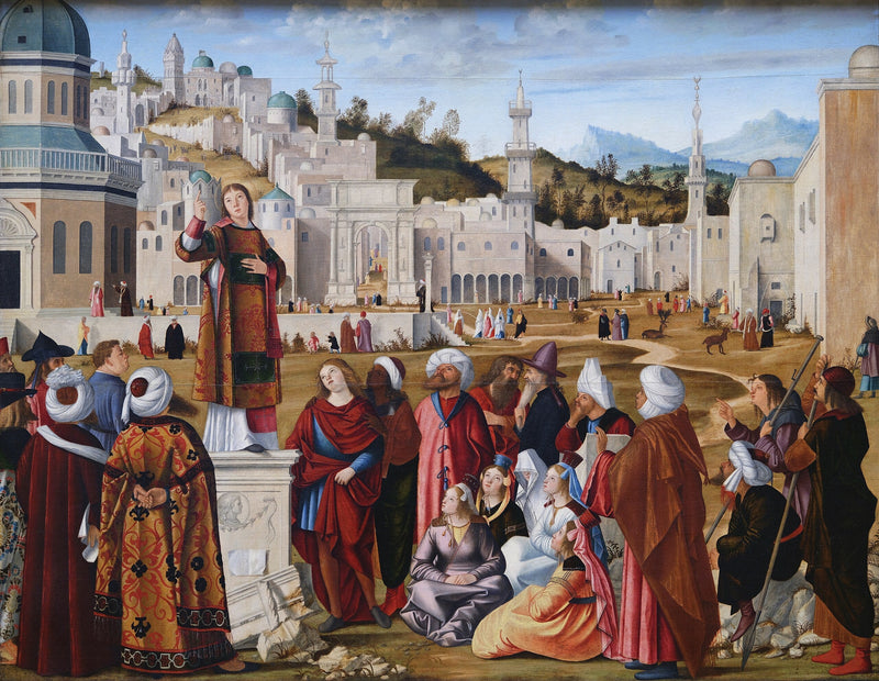 The Preaching of Saint Stephen - Vittore Carpaccio