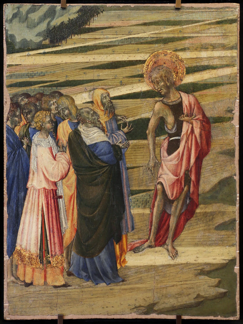 The Preaching of Saint John the Baptist - Giovanni di Paolo