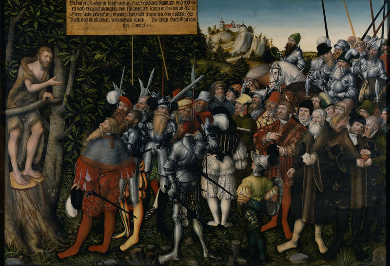 The Preaching of Saint John the Baptist - Lucas Cranach the Elder