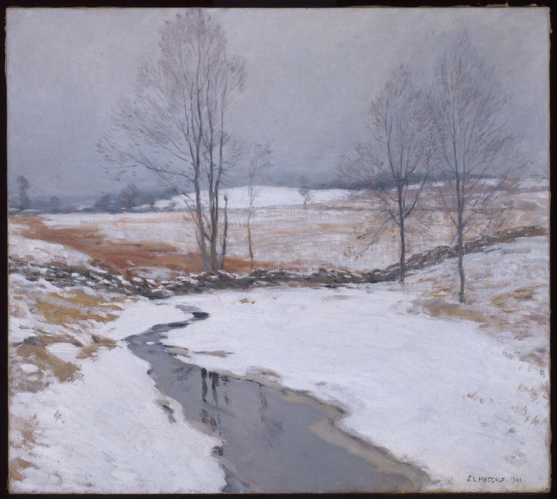 The First Snow - Willard Metcalf