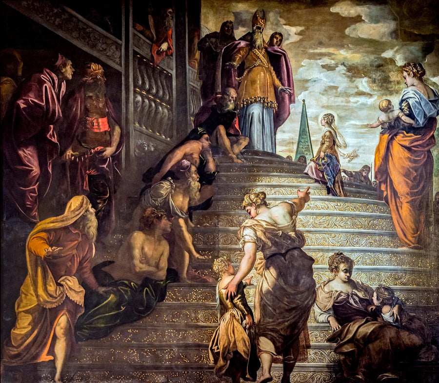 The Presentation of the Virgin at the Temple - Jacopo Tintoretto