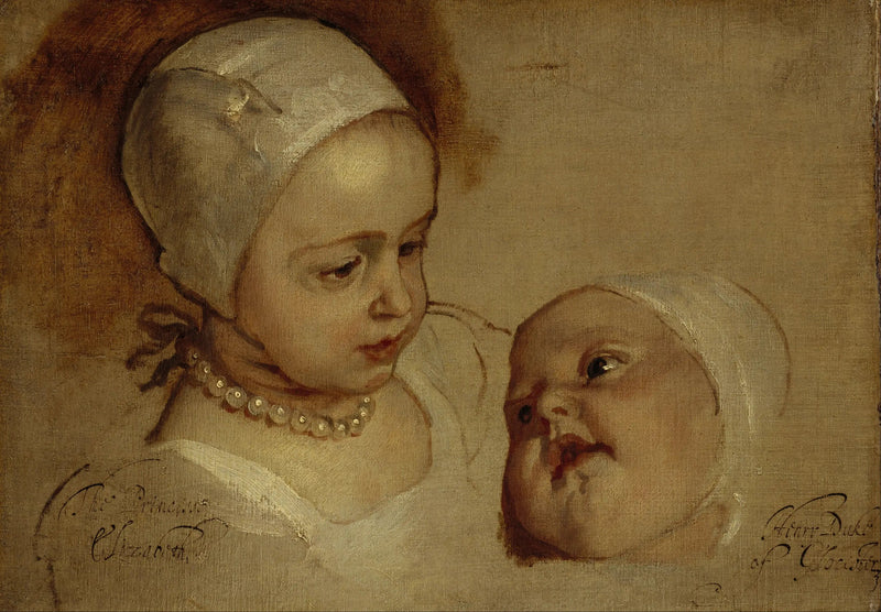 Princess Elizabeth and Princess Anne - Antoine van Dyck