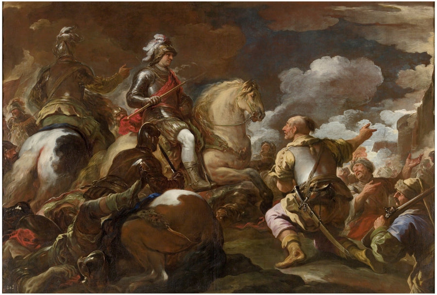 The prise d'une forteresse - Luca Giordano