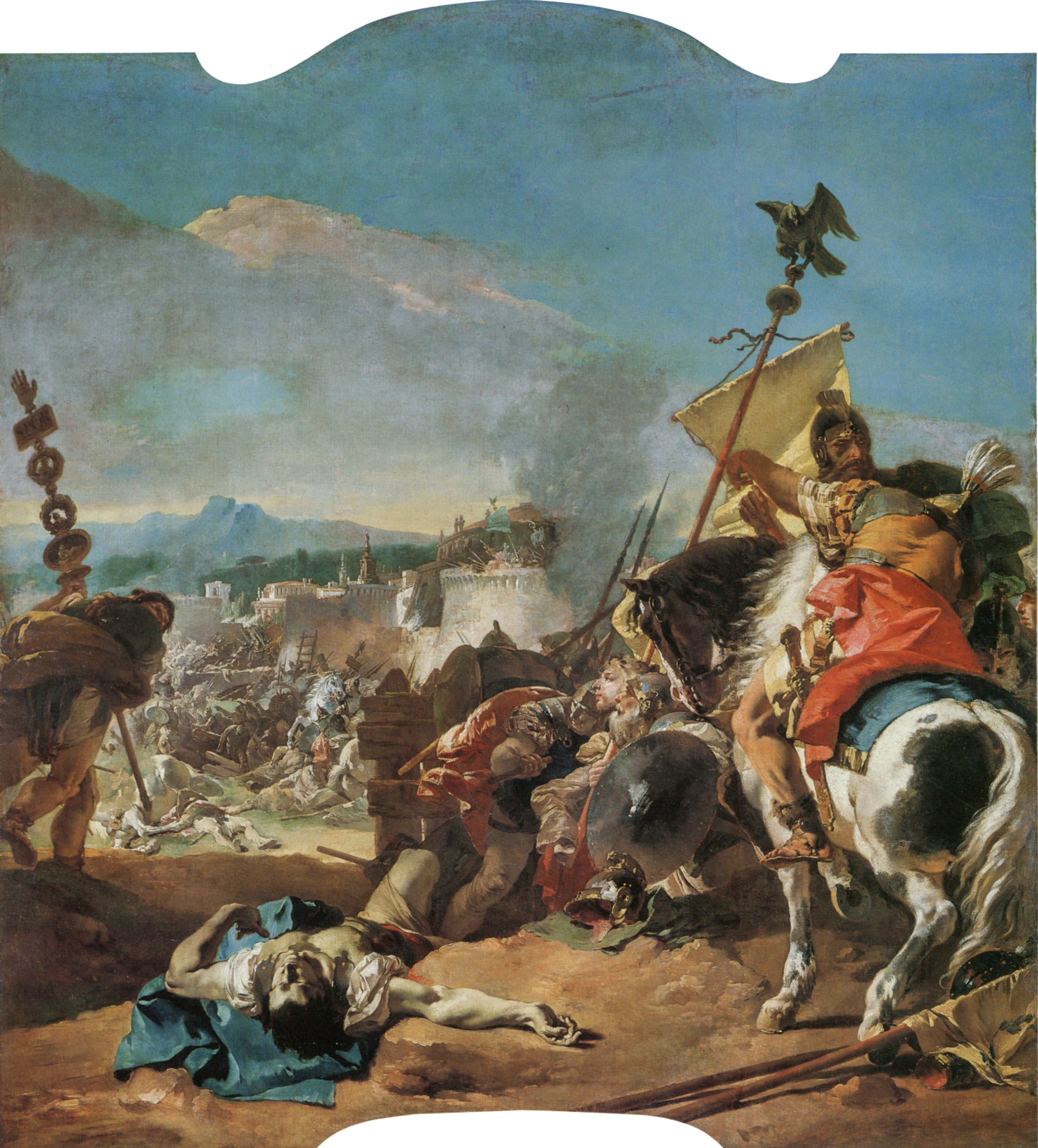 The Capture of Carthage - Giovanni Battista Tiepolo