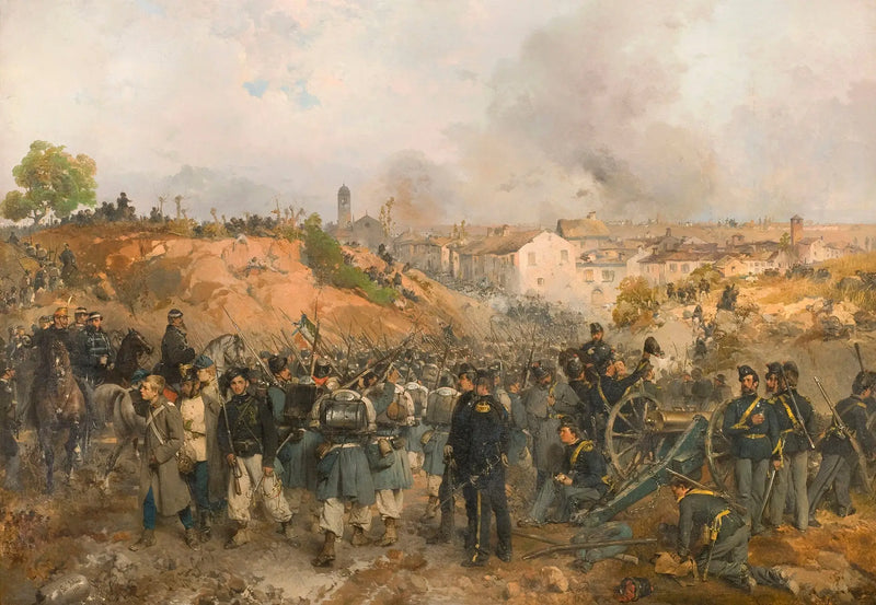 The Taking of Palestro on May 30, 1859 - Gerolamo Induno